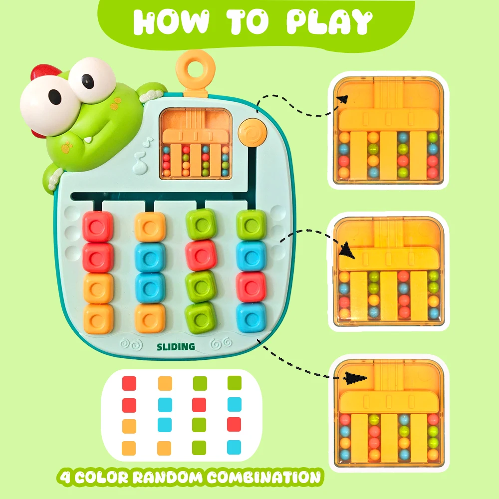 Slide Puzzle Maze Color & Shape Matching Game Brain Teasers Toys for Kids Age 5 6 7 8 ,Travel Activity Toys thumbnail 4