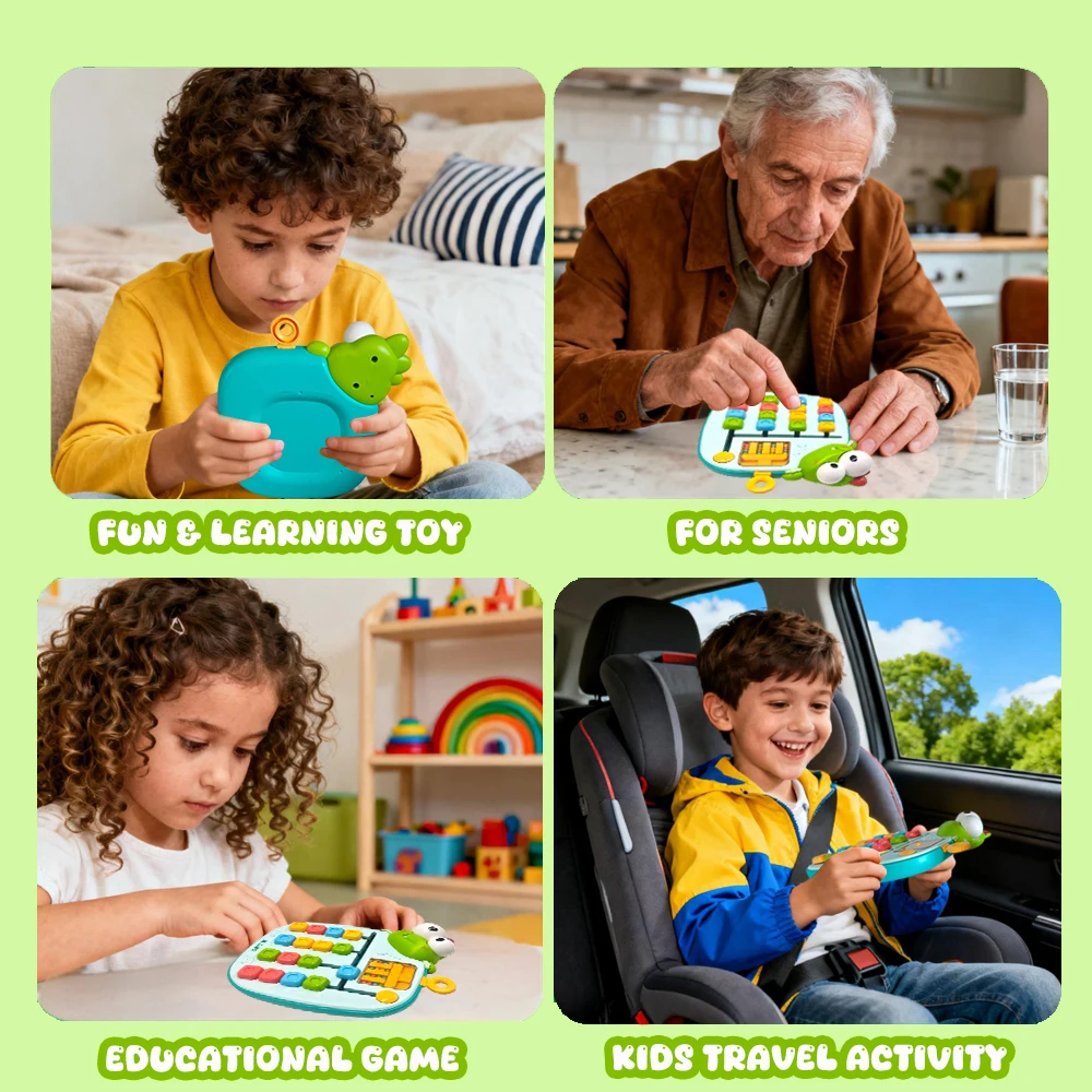 Slide Puzzle Maze Color & Shape Matching Game Brain Teasers Toys for Kids Age 5 6 7 8 ,Travel Activity Toys thumbnail 6