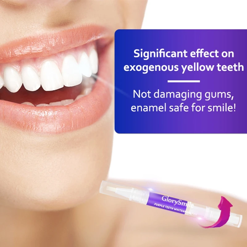 Magical Purple Teeth Whitening Pen Freshing Oral Deep Breath Cleaning Stain Removal Dentifrice Teeth Cleaning Essence Oral Care thumbnail 6