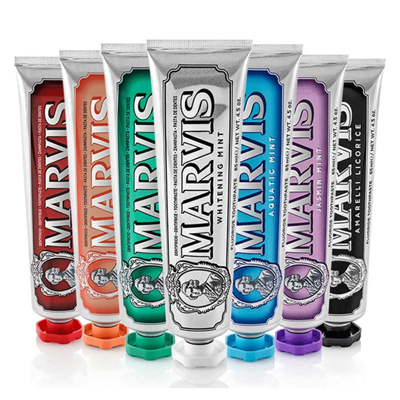 1PC 75ml Italy Original Marvis Toothpaste Dental Stains Removing Prevent Bad Breath Oral Cleaning Whitening Marvis Toothpaste