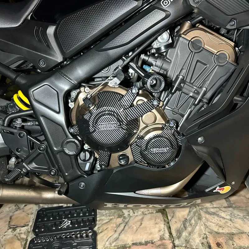 CB650R & CBR650R Engine Cover Set CBR650R Protection Cover CB650R Engine Guard ​For CB650R CB650 2014-2026 CB650F CBR650F thumbnail 4