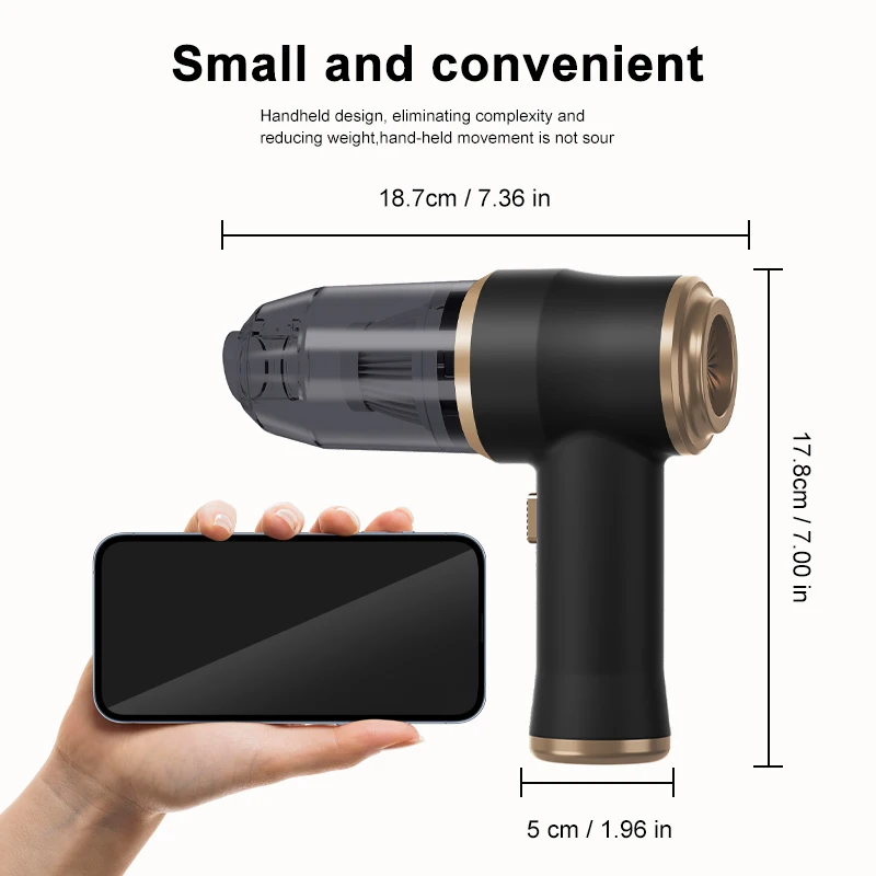 Wireless Car Vacuum Cleaner for Cleaning Bedroom Carpets Portable High Power Function Home Appliance Cleaning Machine thumbnail 4