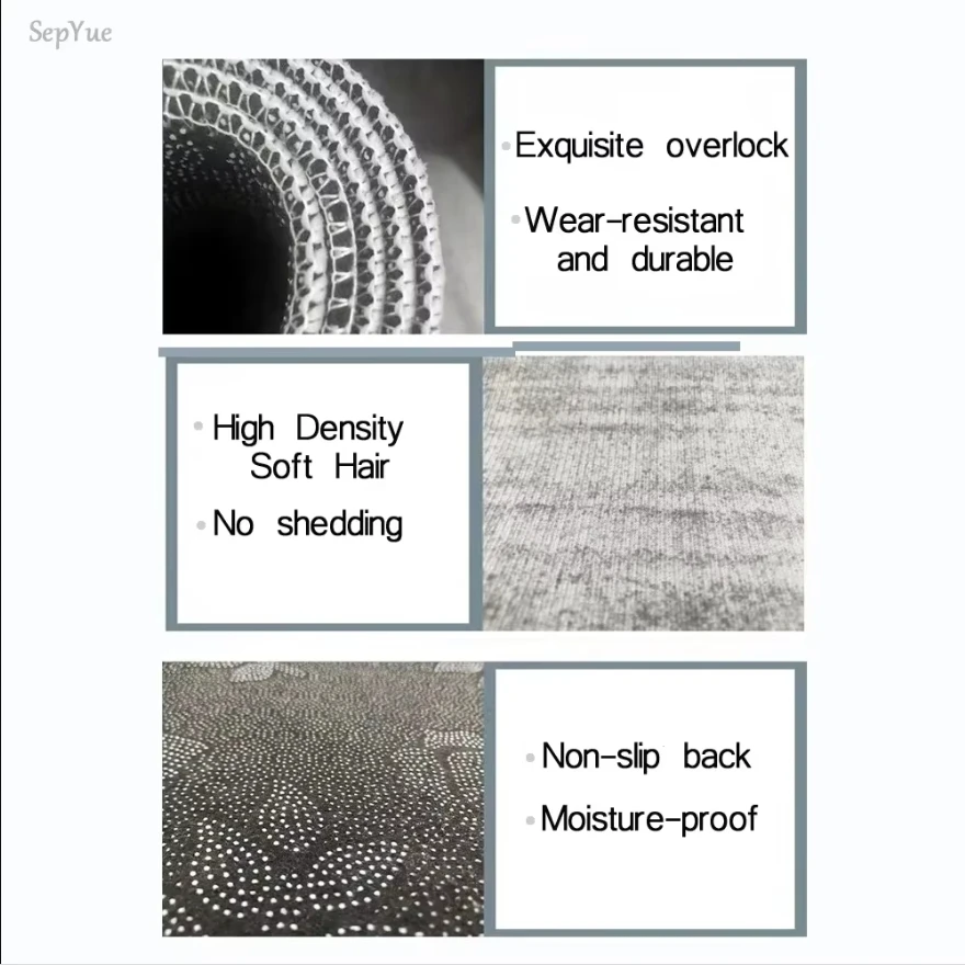 VIKAMA Game Rating Humor Rug Black & White W-Grade “WELCOME HOME” Design Non-Slip Absorbent Creative Doormat Home Decor thumbnail 6