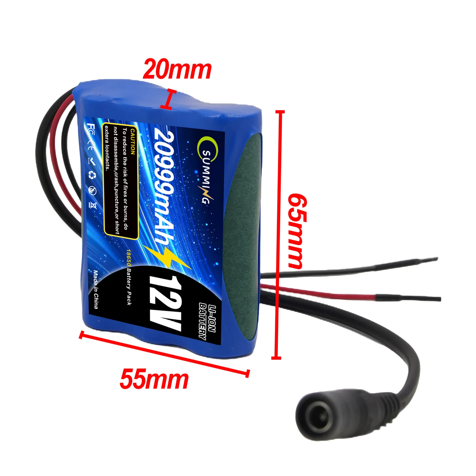12V 20Ah Lithium Polymer🛷Battery 12.6V 20000mAh 100% New RC Drone⛸️Power Super Rechargeable + Charger Set thumbnail 2