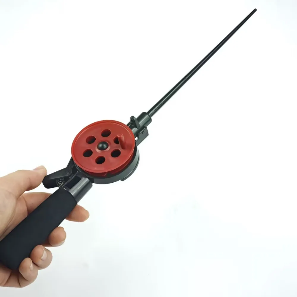 1pc 33.5cm Mini Ice Fishing Rod and Reel Combo Portable Winter Fishing Pole Mini Ice Fishing Rod Sea Fishing Rod Tackle Pesca thumbnail 3