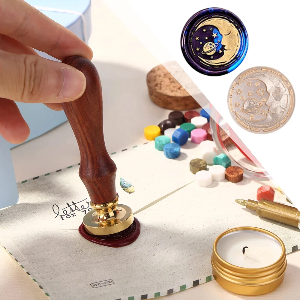Custom Brass Wax Seal Stamp Personalized LOGO 25/30/40/50mm Round/Square Wax Sealing Head For Wedding Invitation Card Decor Seal thumbnail 6