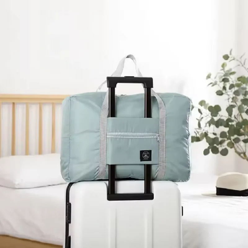 Expandable Travel Luggage Bag Foldable Lightweight Tote with Luggage Handle Sleeve for Trip Commute thumbnail 3