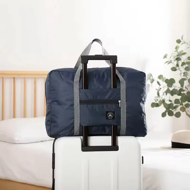 Expandable Travel Luggage Bag Foldable Lightweight Tote with Luggage Handle Sleeve for Trip Commute thumbnail 4