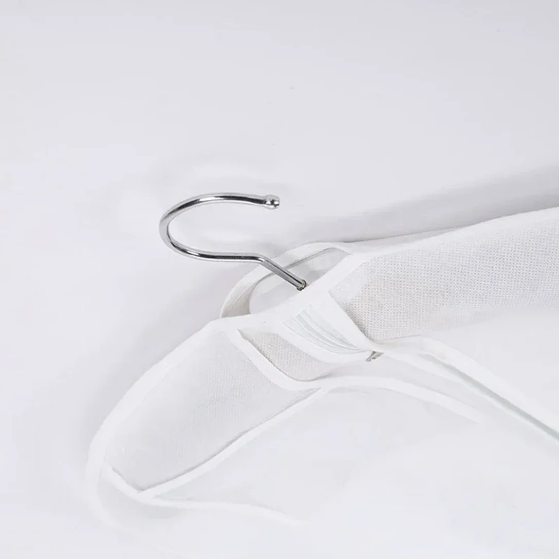 Long Wedding Dress Dust Cover - Satin Bridal Garment Storage Bag for Evening Gowns thumbnail 5