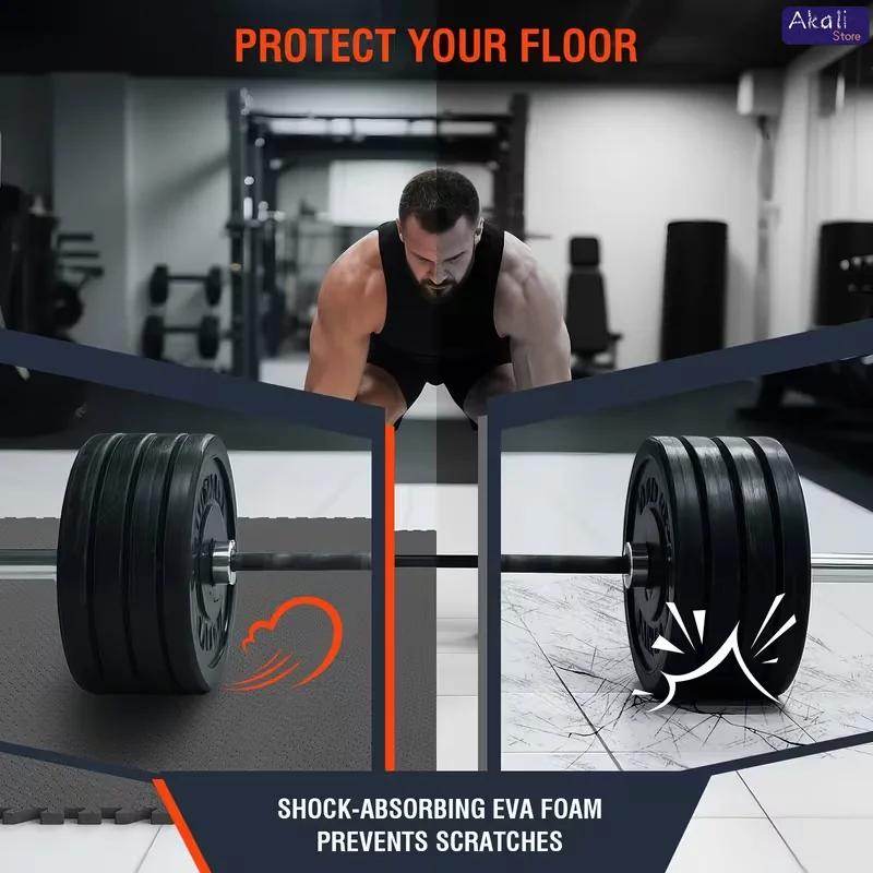 2.5cm Thickened Version Interlocking Puzzle Tiles 30x30cm Thick EVA Foam Floor Mat Yoga Fitness Exercise Gym Home Carpet Pad thumbnail 4