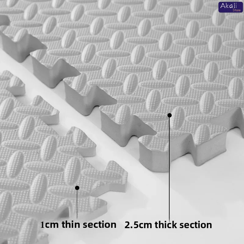 2.5cm Thickened Version Interlocking Puzzle Tiles 30x30cm Thick EVA Foam Floor Mat Yoga Fitness Exercise Gym Home Carpet Pad thumbnail 2