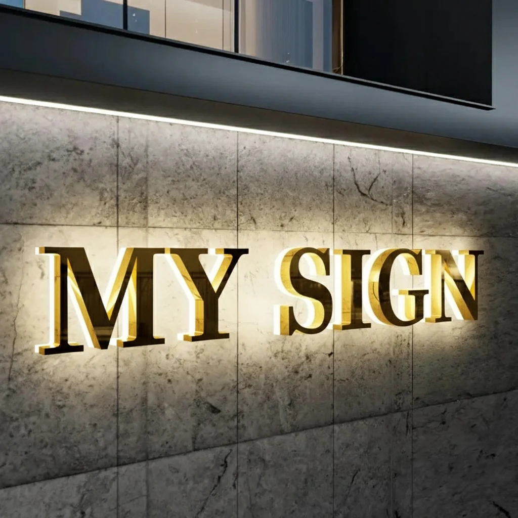 Custom LED 3D Metal Letter Sign for Nail Salon Backlit/Front Lit/Halo Illuminated Wall Logo Decor, Commercial Indoor Outdoor Use thumbnail 4