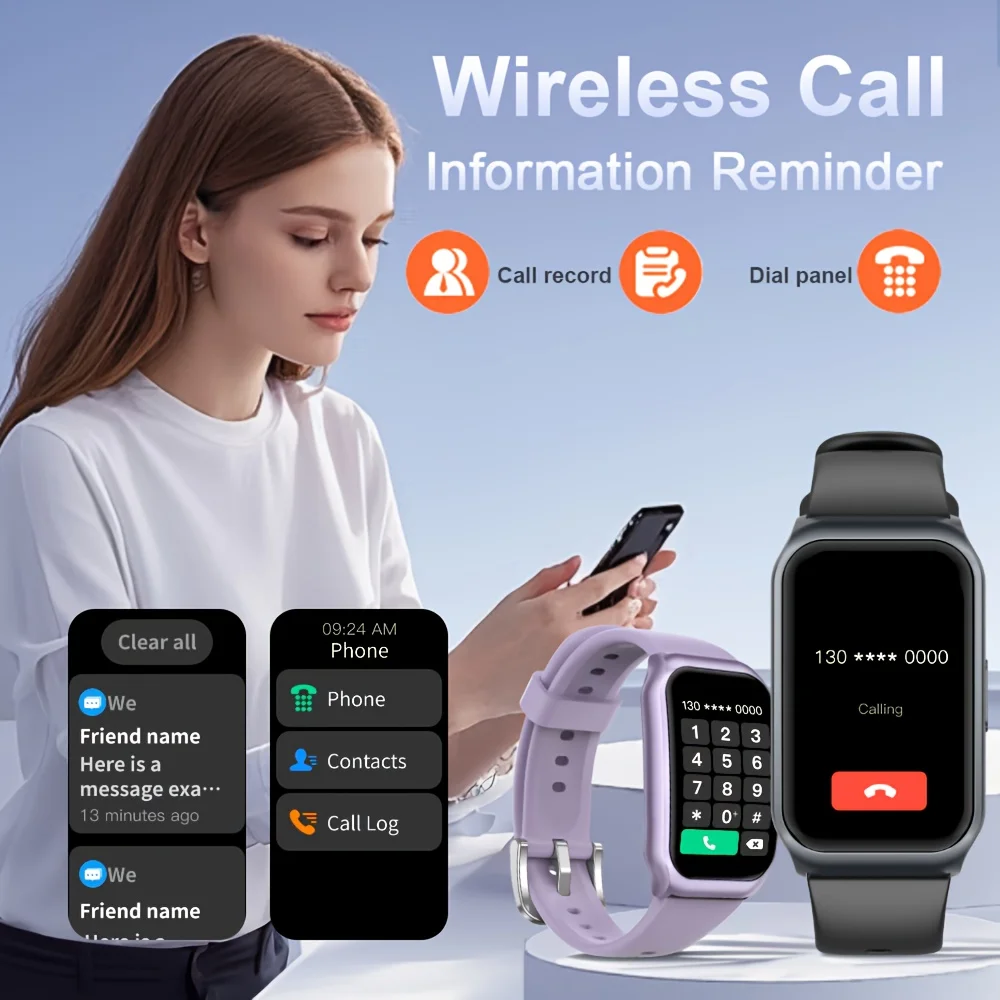 LAXASFIT New Smart Watch Bluetooth Calling Heart Rate&Sleep Monitoring Flashlight  Voice Assistant Men Women Smartwatch thumbnail 3