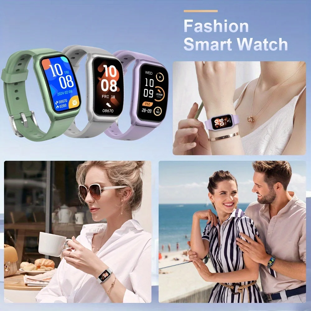 LAXASFIT New Smart Watch Bluetooth Calling Heart Rate&Sleep Monitoring Flashlight  Voice Assistant Men Women Smartwatch thumbnail 2