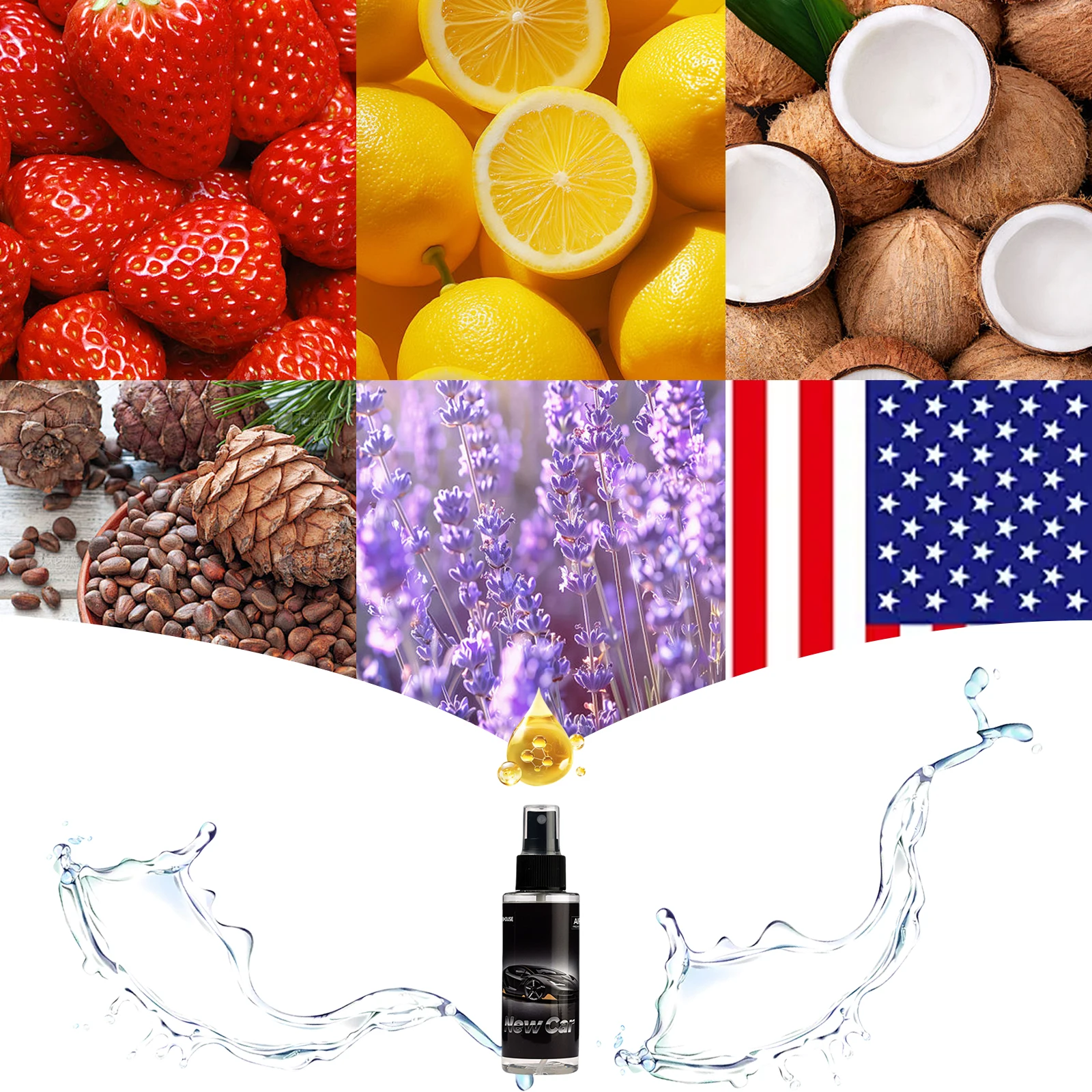 100ml NEW CAR-Scented Hand-Sprayed Air Freshener – Car Spray, Home Air Purifying & Deodorizing Fragrance thumbnail 6