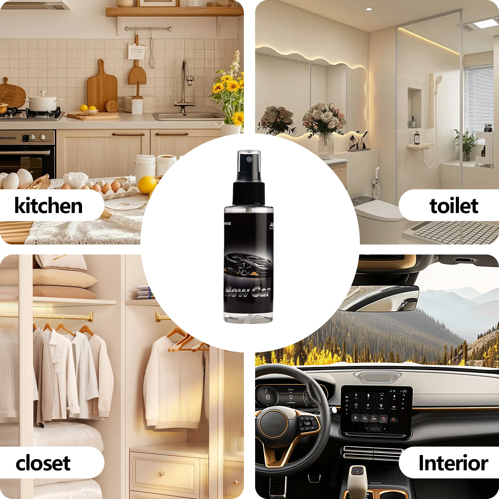 100ml NEW CAR-Scented Hand-Sprayed Air Freshener – Car Spray, Home Air Purifying & Deodorizing Fragrance thumbnail 4