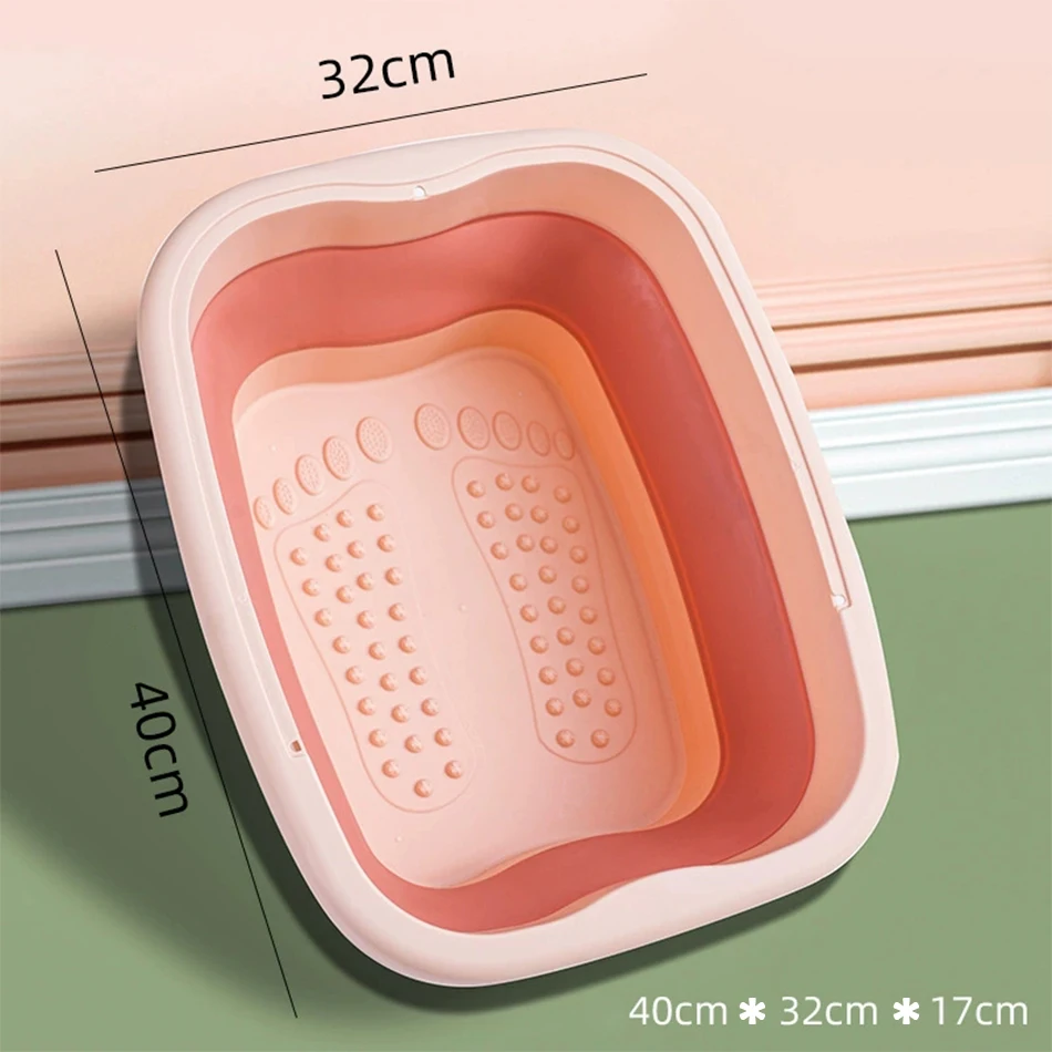 Foldable Foot Bath Tub–Portable, Covered Basin With Ergonomic Design, Silicone Thickening Suitable For Travel And Home Use thumbnail 3
