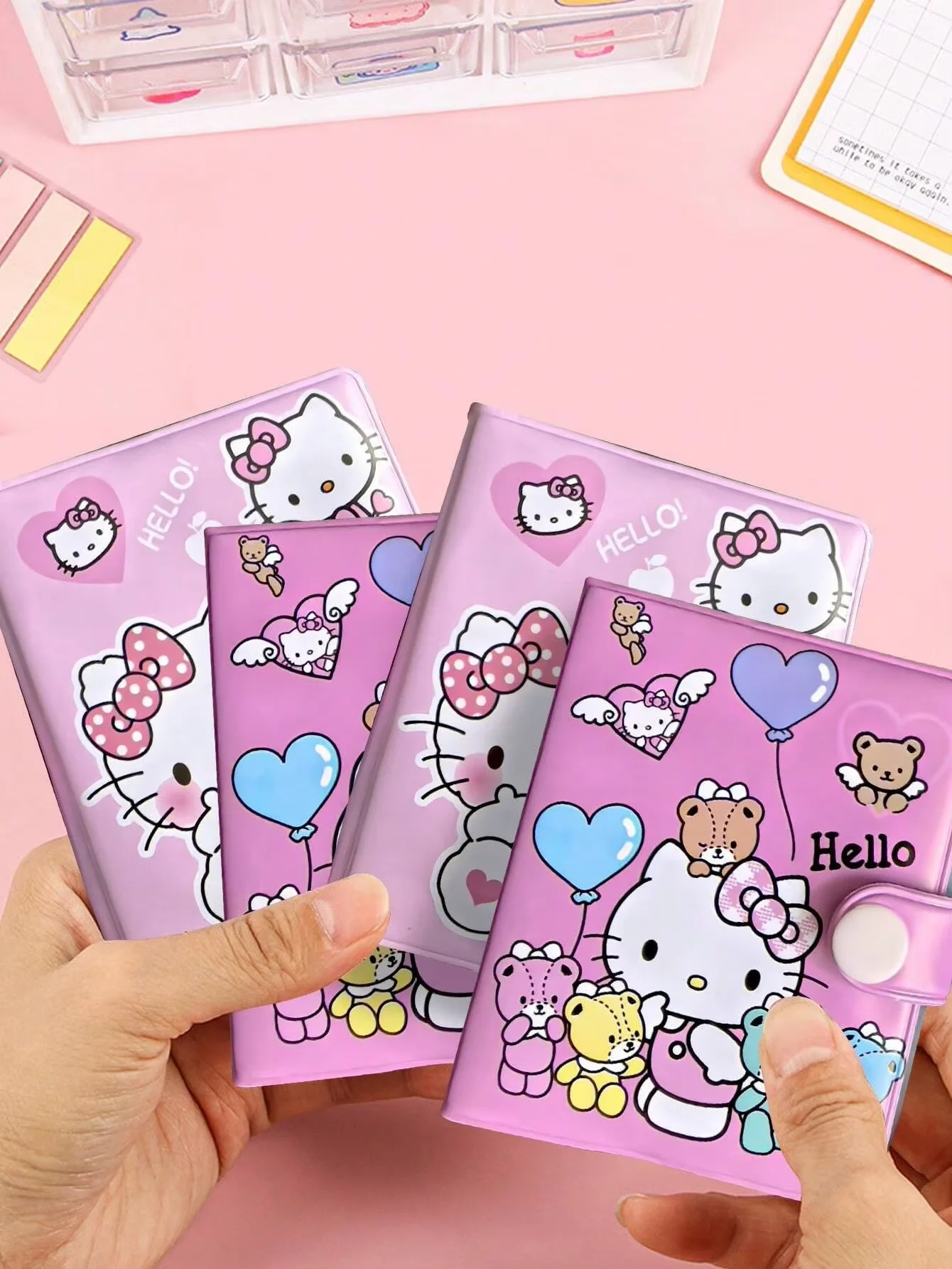 1/4/8/16pcs Hello Notebook Kitty Journal Small Size Kawaii Miini Portable Ledger School Supplies Stationery Birthday Gifts thumbnail 3