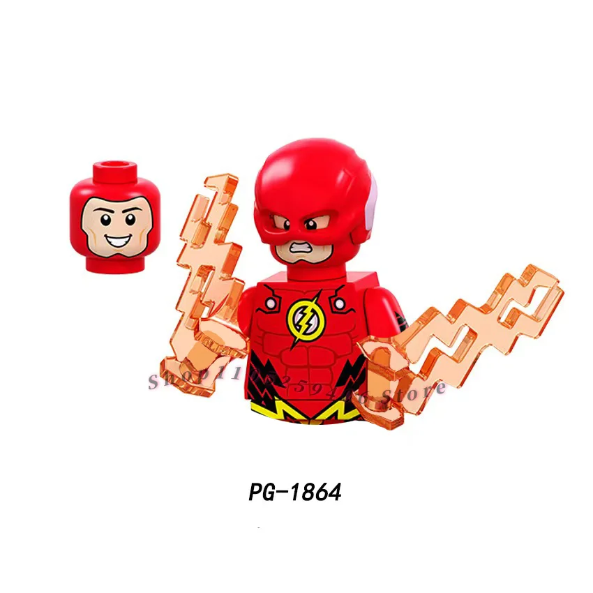 HOT building block toys DC superhero Collect limited edition mini brick block Doctor Fate Mime Firestorm Lobo doll toys gifts thumbnail 6