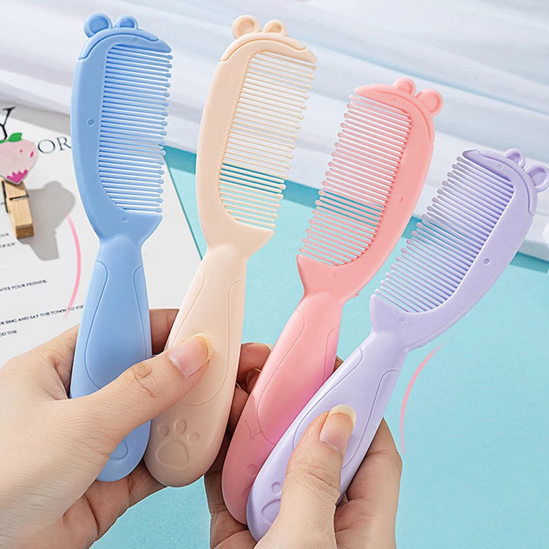 2 Pcs/Set Cute Kids Baby Small Hair Brush And Comb Set For Newborns & Toddlers Baby Brush Soft Bristles Baby Hair Care Gift thumbnail 5