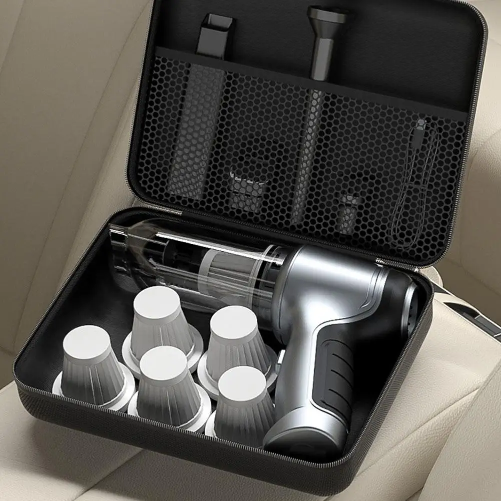 Men's Handbag Car Vacuum Cleaner Storage Bag Wireless Air Pump Storage Pouch EVA Hard-Shell Digital Portable Storage Case Clutch thumbnail 3