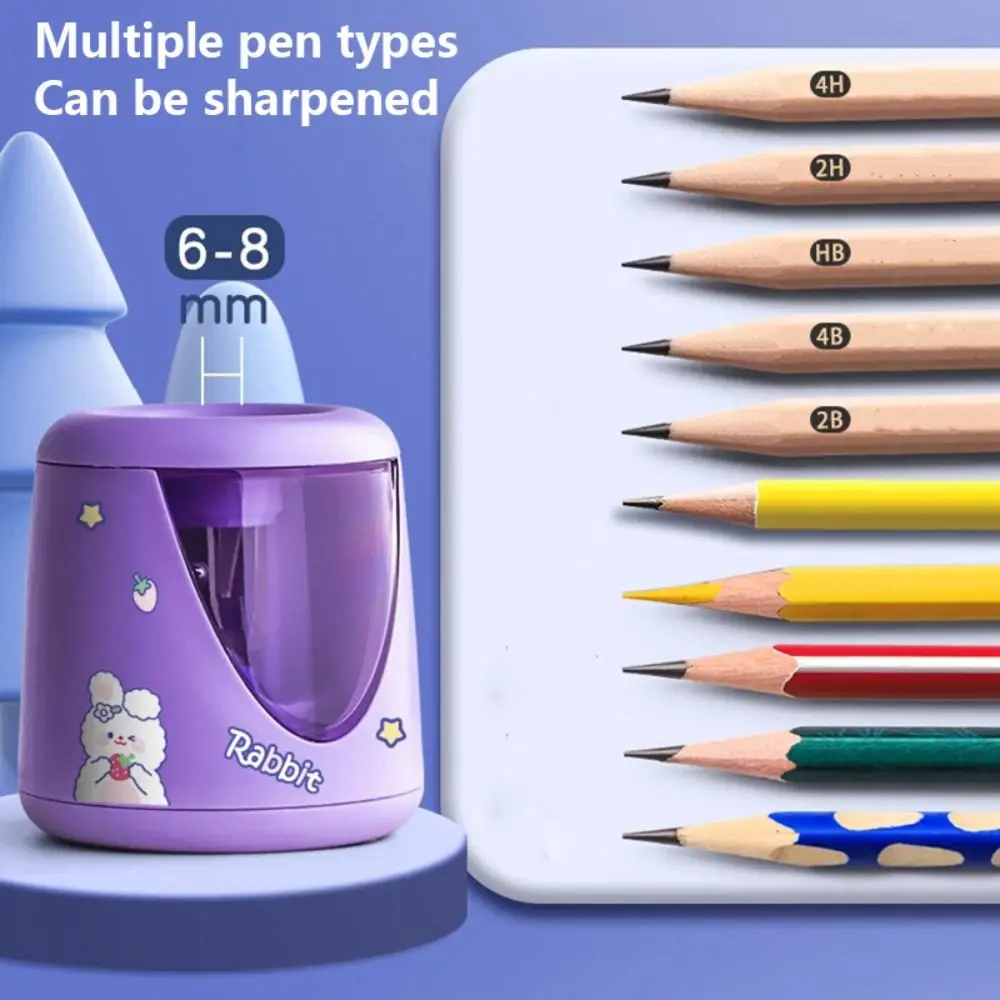 Office School Supplies Battery/USB/Charging Electric Pencil Sharpener Switch Automatic Creative Stationery Mechanical Tool thumbnail 4
