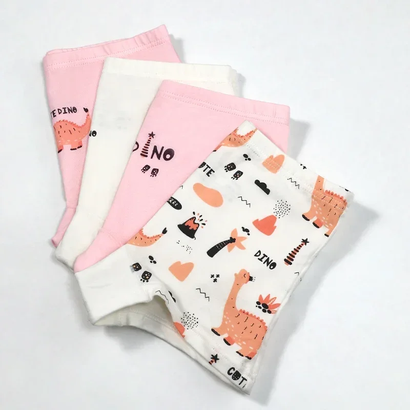 5PCSGirls' underwear, flat cotton shorts, children's quadrangle pants, baby and little girl summer thin style, medium and large thumbnail 4