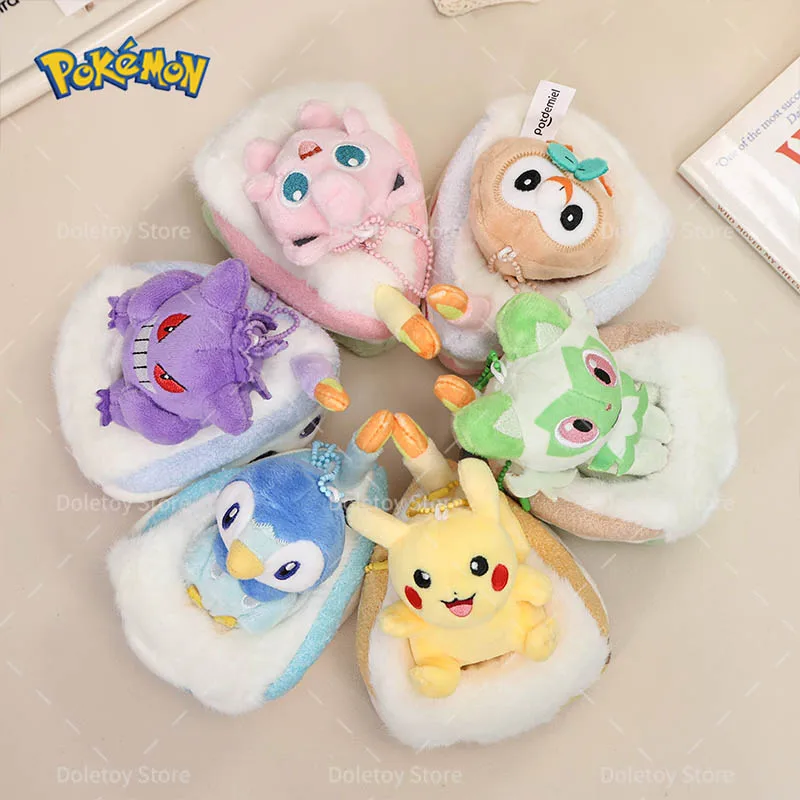 34 Styles Pokemon Plush Keychain Cartoon Toys Pikachu Eevee Charmander Squirtle Mew Snorlax Jigglypuff Doll Kids Kawai Toy Gift thumbnail 6