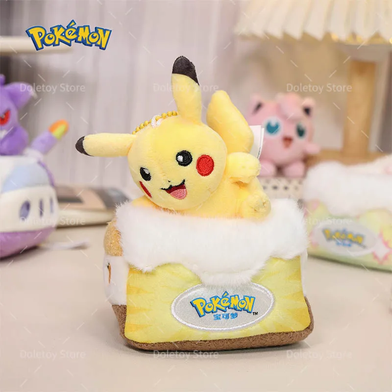 34 Styles Pokemon Plush Keychain Cartoon Toys Pikachu Eevee Charmander Squirtle Mew Snorlax Jigglypuff Doll Kids Kawai Toy Gift thumbnail 3