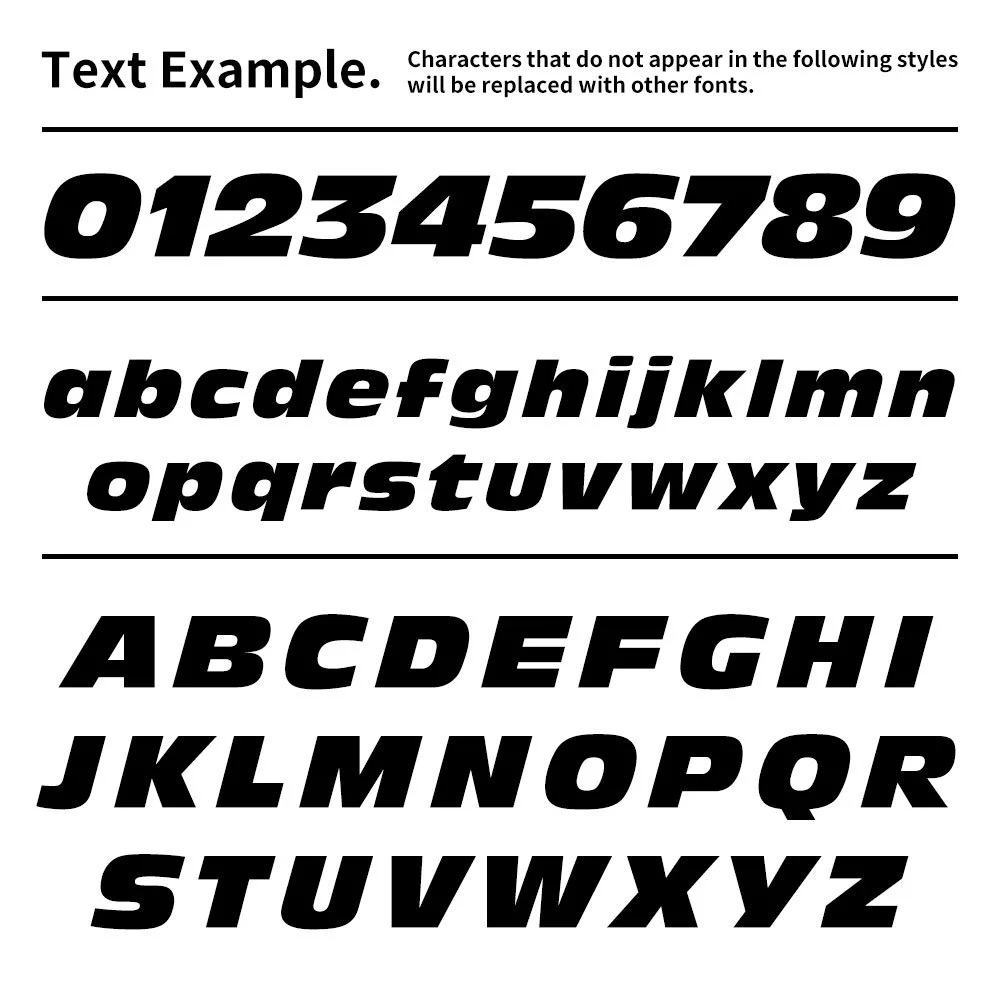 1PC Custom Motorcycle Stickers Waterproof Bold Letter Style DIY Fuel Tank Car Window Side Body Scooter Helmet Bike Vinyl Decals thumbnail 2