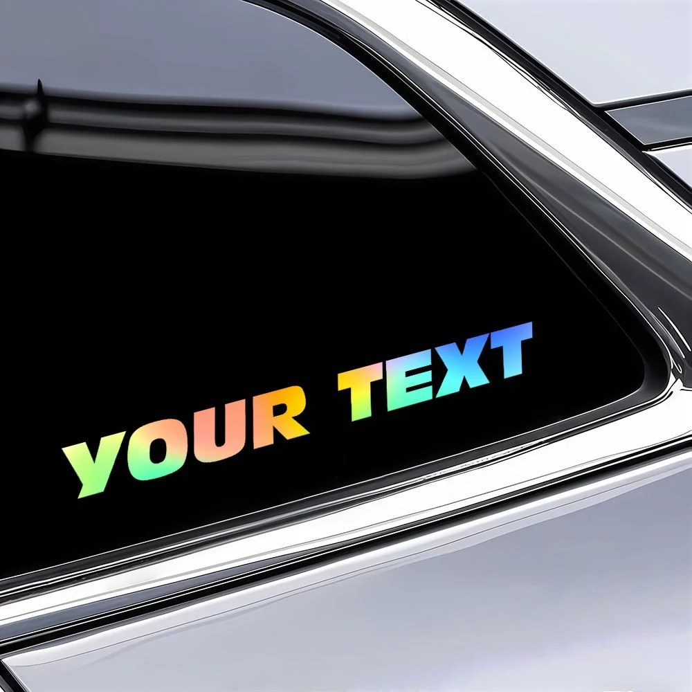 1PC Custom Motorcycle Stickers Waterproof Bold Letter Style DIY Fuel Tank Car Window Side Body Scooter Helmet Bike Vinyl Decals thumbnail 3