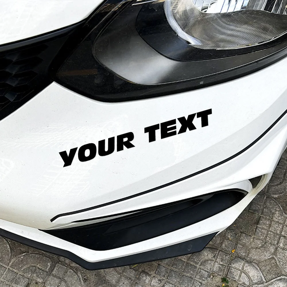 1PC Custom Motorcycle Stickers Waterproof Bold Letter Style DIY Fuel Tank Car Window Side Body Scooter Helmet Bike Vinyl Decals thumbnail 5