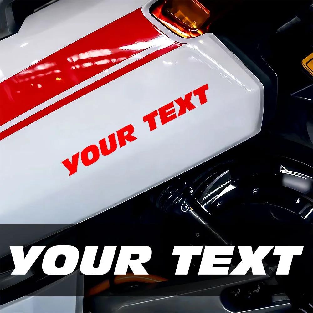 1PC Custom Motorcycle Stickers Waterproof Bold Letter Style DIY Fuel Tank Car Window Side Body Scooter Helmet Bike Vinyl Decals thumbnail 6