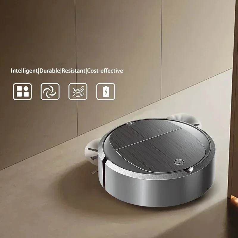 Long battery life Automatic Sweeping Robot Portable Mini Home Vacuum Cleaner USB Rechargeable Wet Dry 3-in-1 Sweeping Machine thumbnail 4