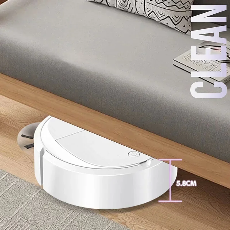 Long battery life Automatic Sweeping Robot Portable Mini Home Vacuum Cleaner USB Rechargeable Wet Dry 3-in-1 Sweeping Machine thumbnail 3