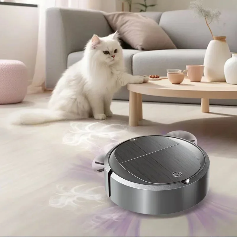Long battery life Automatic Sweeping Robot Portable Mini Home Vacuum Cleaner USB Rechargeable Wet Dry 3-in-1 Sweeping Machine thumbnail 6