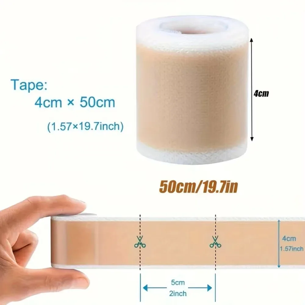 Non-Slip Silicone Wig Adhesive Tape Breathable Lace Wig Grids Knots Healer Hair Tape Lace Wig Glue for Secure Comfortable Fit