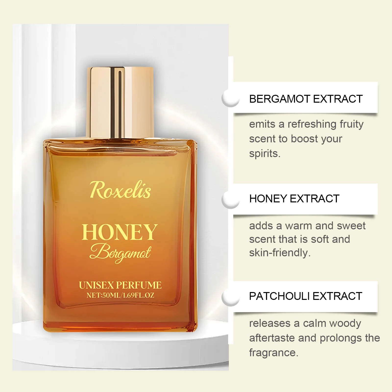 Honey Bergamot Pheromone Fragrance Spray Lasting Fragrance Deodorant Eau de Toilette Cologne Fragrance For Women Skin Care thumbnail 3