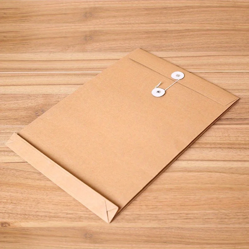 Premium Kraft Paper File Envelope A4 Document Folder with String Closure for Office School Use Document Envelope thumbnail 5