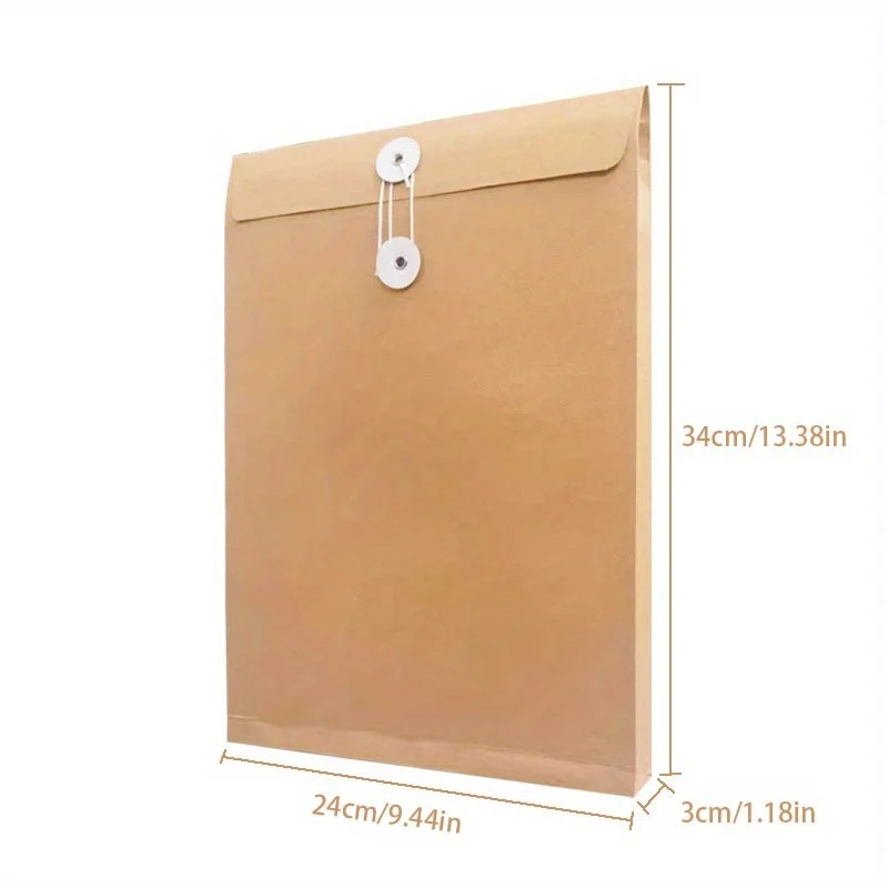 Premium Kraft Paper File Envelope A4 Document Folder with String Closure for Office School Use Document Envelope thumbnail 6