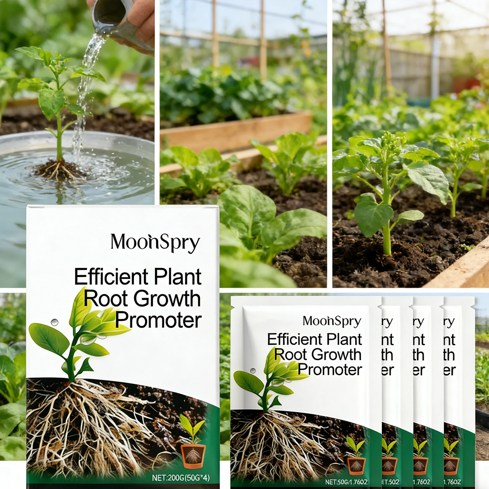 Plant Rooting Powder Garden Greenery Flower Root Enhancer Soil Nutrient Booster Rapid Root Development Healthy Nutrition 200g thumbnail 2