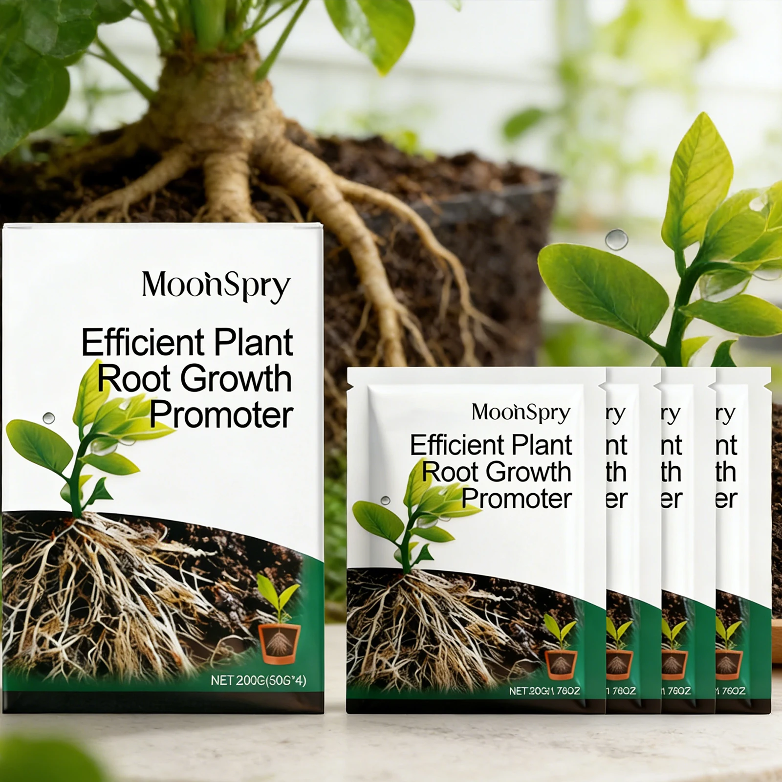 Plant Rooting Powder Garden Greenery Flower Root Enhancer Soil Nutrient Booster Rapid Root Development Healthy Nutrition 200g thumbnail 4