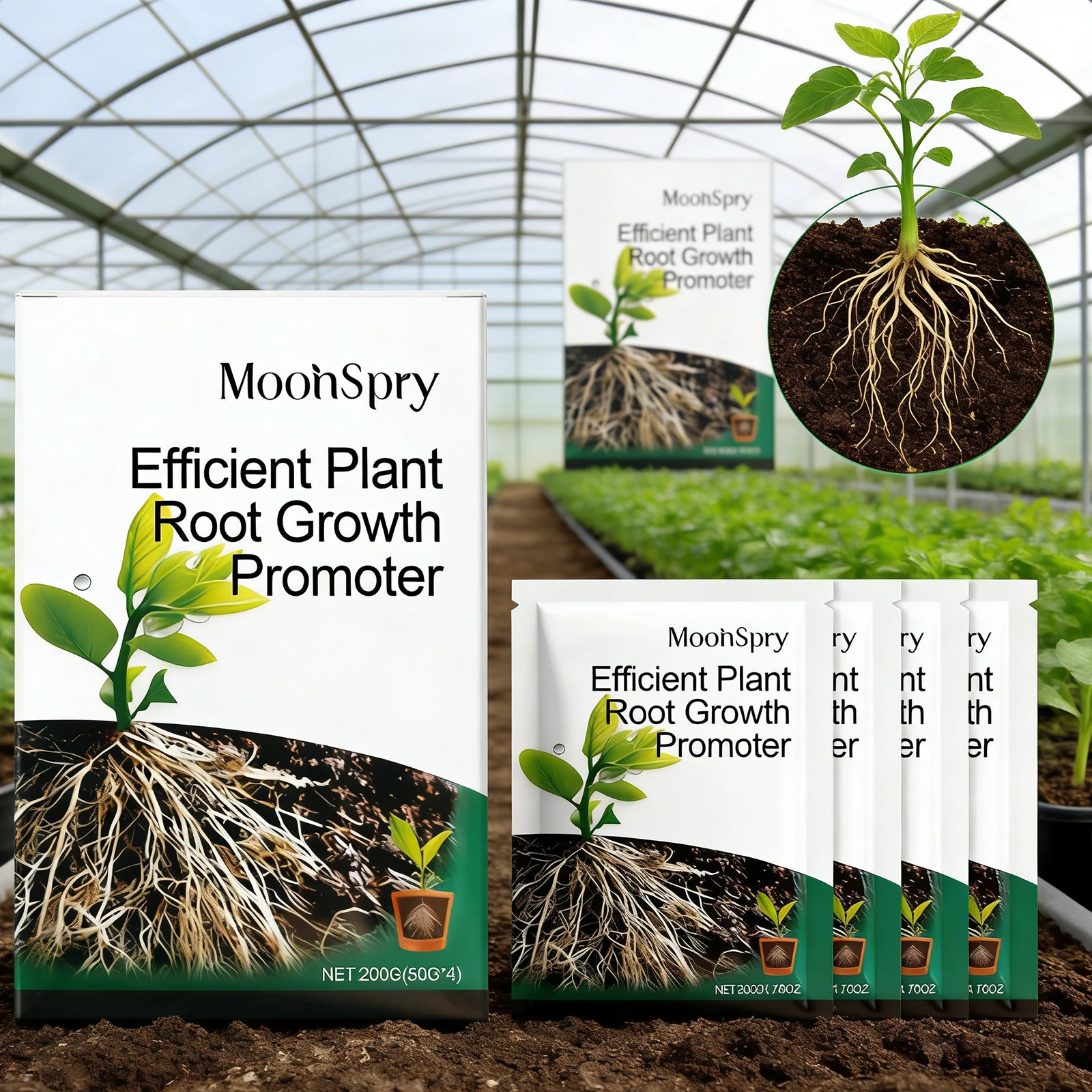 Plant Rooting Powder Garden Greenery Flower Root Enhancer Soil Nutrient Booster Rapid Root Development Healthy Nutrition 200g thumbnail 3