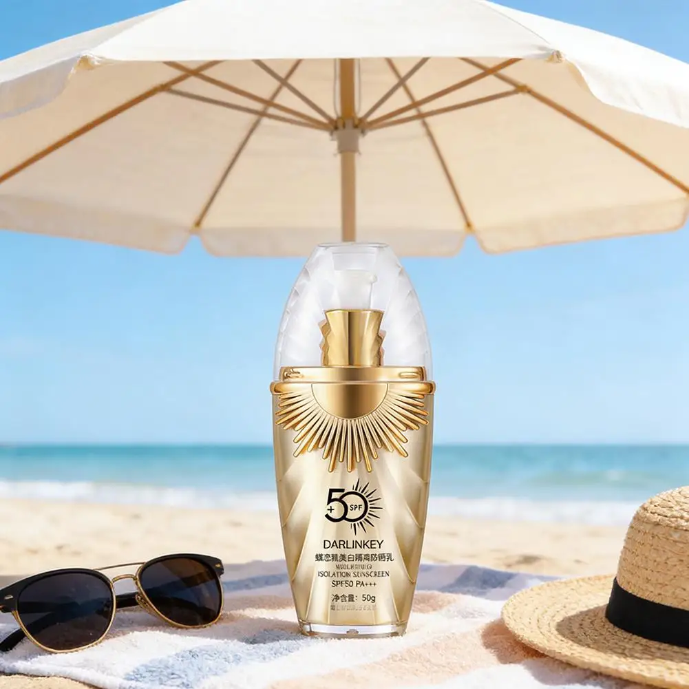 Whitening Sunscreen Face Care Lotion Oil Control Sunscreen SPF50+++ Moisturizing Face Concealer CC Cream Bcase Makeup Skincare thumbnail 2