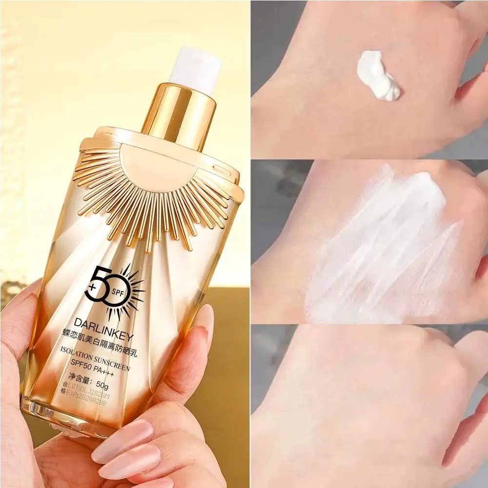Whitening Sunscreen Face Care Lotion Oil Control Sunscreen SPF50+++ Moisturizing Face Concealer CC Cream Bcase Makeup Skincare