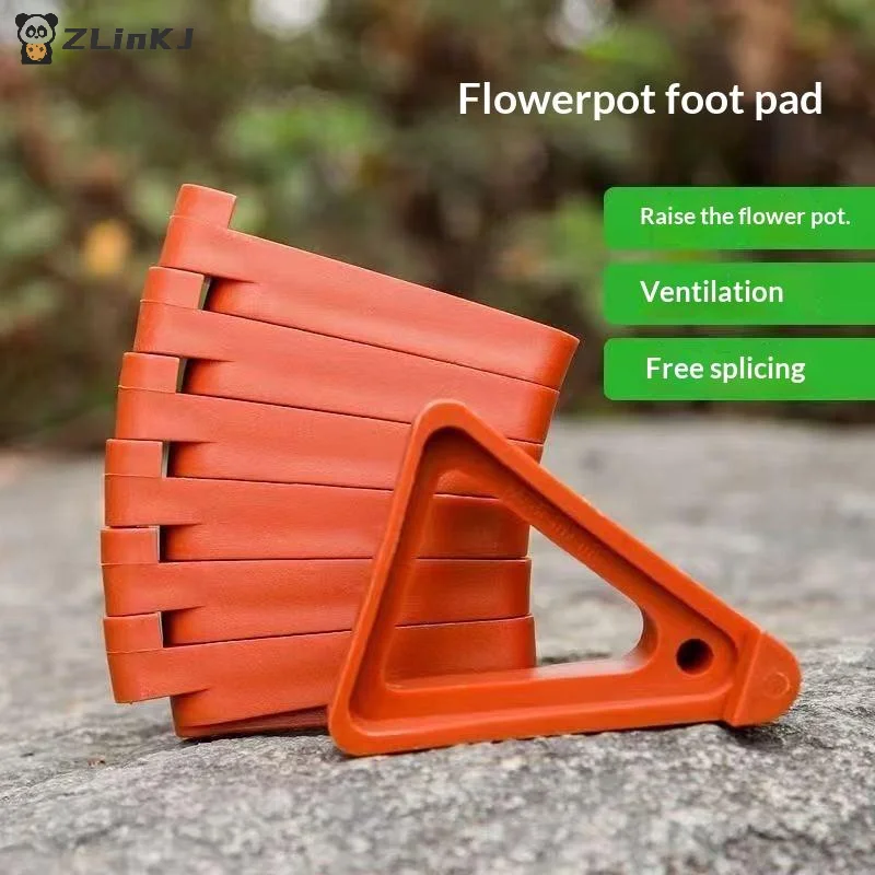 ▶10/30 Pcs Plant Pot Feet Flower Pot Risers Stand With Holes Drainage Saucer Pads Prevent Root Rot For Indoor Outdoor Plants thumbnail 2