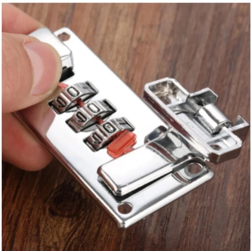 1/2Pcs Wooden Box Fixed Password Lock Latch Handmade Jewelry Case Luggage Suitcase Coded Locks Furniture Hardware Security