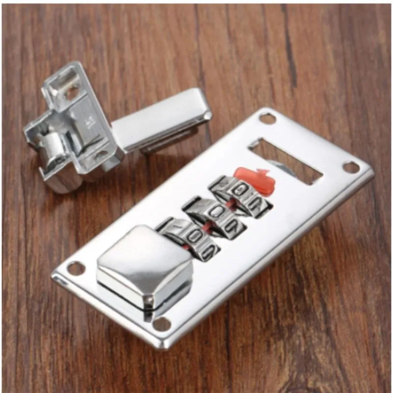 1/2Pcs Wooden Box Fixed Password Lock Latch Handmade Jewelry Case Luggage Suitcase Coded Locks Furniture Hardware Security thumbnail 5