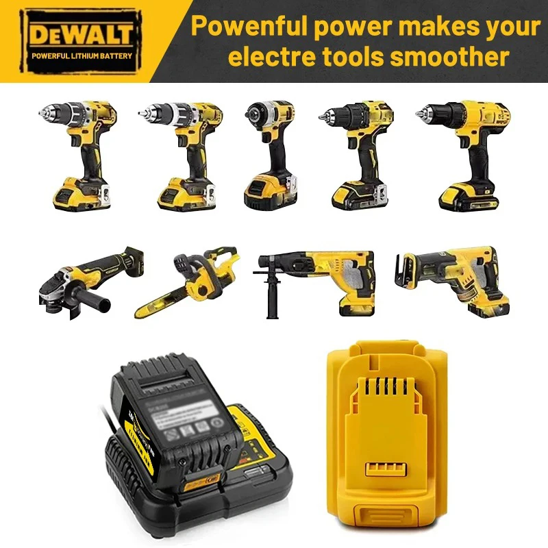 DeWALT 100% Original Battery 20V/60V 6Ah 9Ah MAX FlexVolt for DCB606 DCB205 DCB206 DCB209 DCB182 Power Tool with Charger thumbnail 6