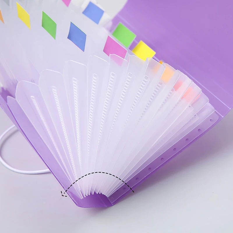 A6 Expanding File Folder Buckle Wallet Organ Bag Documents Folders Organizer File Pouch Bill Folder Family School Office Binder